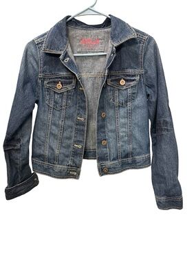 Mudd Blue Denim Jean Teen Casual Jacket Size 14